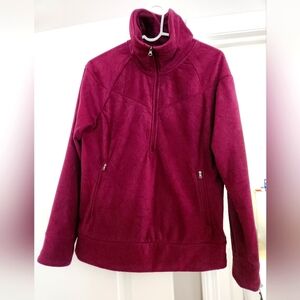 The North Face Plum Quarter-Zip Fleece Jacket